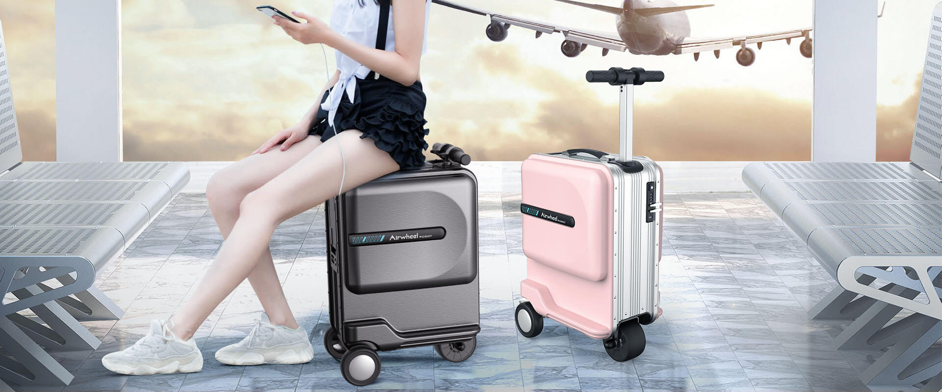 腾博会官网以诚信为本Airwheel se3mini 智能登机行李箱